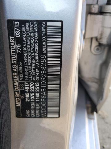 WDDGF8AB1DR288288 - 2013 MERCEDES-BENZ C 300 4MATIC SILVER photo 12