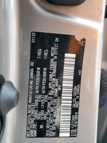 2T2AZMAA4NC236541 - 2022 LEXUS RX 350 BASE GRAY photo 13