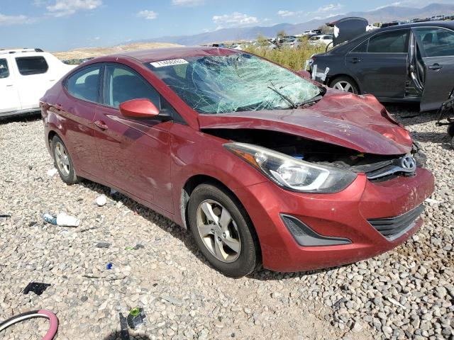 5NPDH4AE1EH534632 - 2014 HYUNDAI ELANTRA SE BURGUNDY photo 4