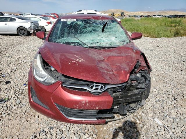 5NPDH4AE1EH534632 - 2014 HYUNDAI ELANTRA SE BURGUNDY photo 5