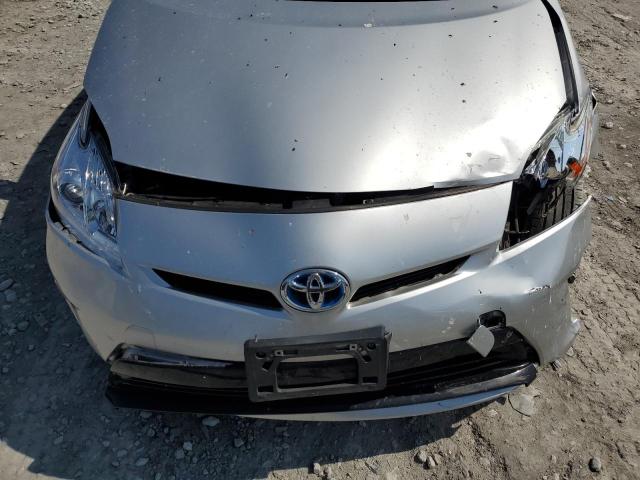 JTDKN3DU9C5421814 - 2012 TOYOTA PRIUS SILVER photo 11
