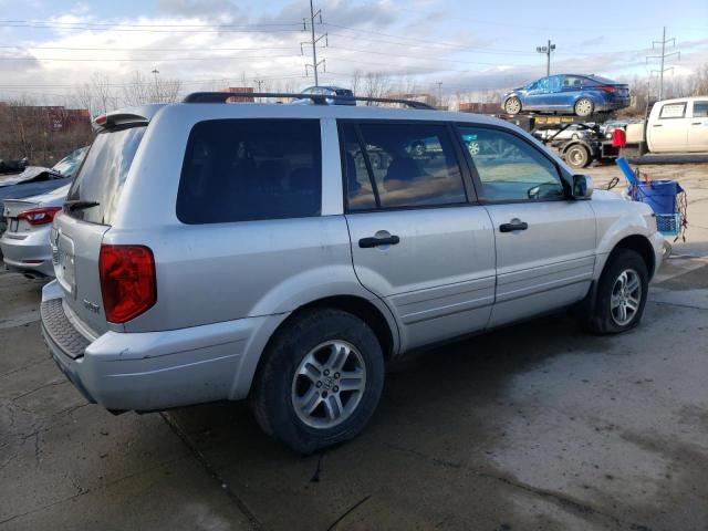 5FNYF184X5B057345 - 2005 HONDA PILOT EX SILVER photo 3