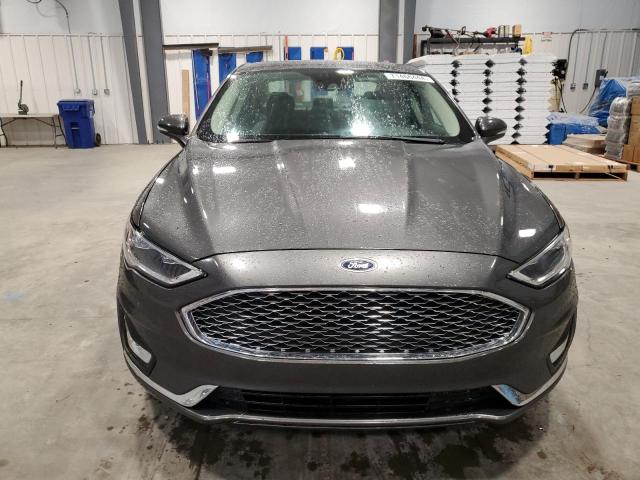 3FA6P0D94LR116228 - 2020 FORD FUSION TITANIUM CHARCOAL photo 5