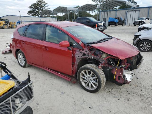 JTDZN3EU1E3354539 - 2014 TOYOTA PRIUS V RED photo 4