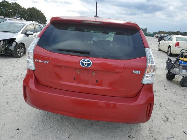 JTDZN3EU1E3354539 - 2014 TOYOTA PRIUS V RED photo 6