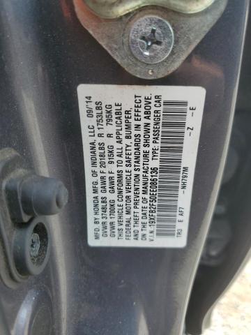 19XFB2F50EE086136 - 2014 HONDA CIVIC LX 灰色 照片 13