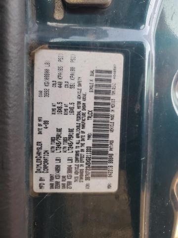 3B7KF23W5XG211333 - 1999 DODGE RAM 2500 მწვანე ფოტო 12