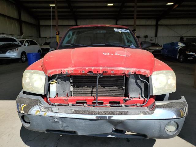 1D7HW48N15S104054 - 2005 DODGE DAKOTA QUAD SLT Rojo foto 5