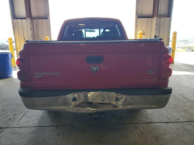 1D7HW48N15S104054 - 2005 DODGE DAKOTA QUAD SLT Rojo foto 6