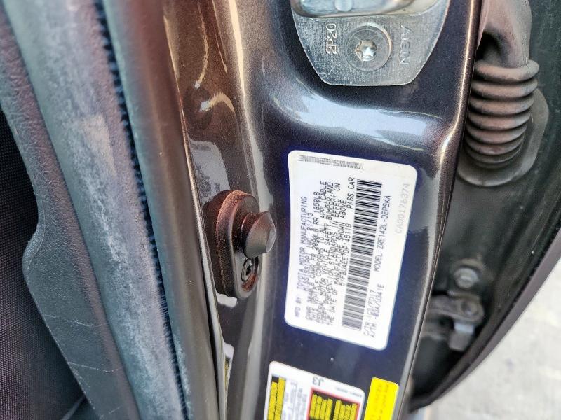 5YFBU4EE7DP145119 - 2013 TOYOTA COROLLA BASE ნაცრისფერი ფოტო 12