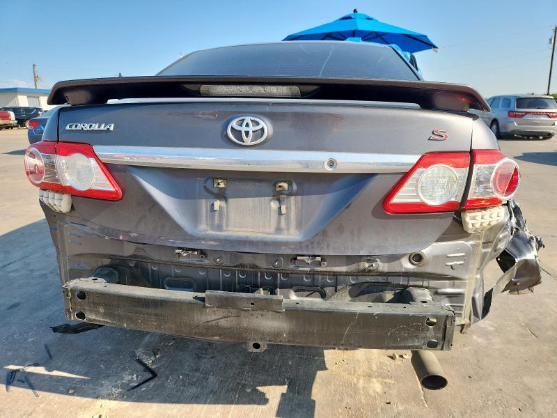 5YFBU4EE7DP145119 - 2013 TOYOTA COROLLA BASE ნაცრისფერი ფოტო 6