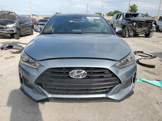 KMHTG6AF5KU018600 - 2019 HYUNDAI VELOSTER BASE GRAY photo 5