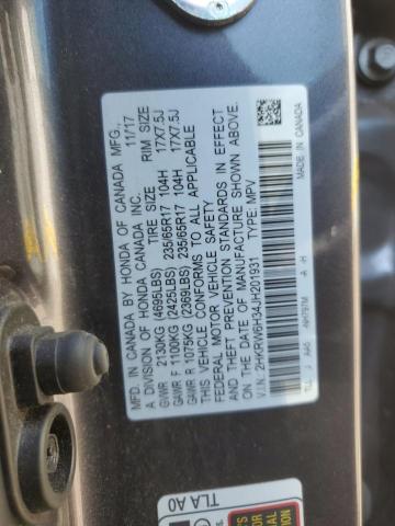 2HKRW6H34JH201931 - 2018 HONDA CR-V LX Grafit fotoğraf 13