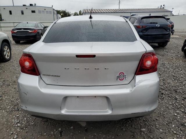 1C3CDZCB2CN156734 - 2012 DODGE AVENGER SXT ვერცხლისფერი ფოტო 6
