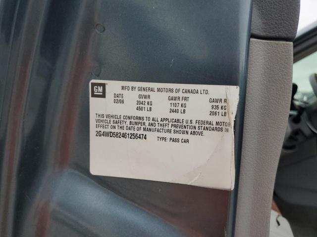 2G4WD582461256474 - 2006 BUICK LACROSSE CXL Mavi foto 12