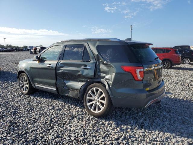 1FM5K7F83GGB27800 - 2016 FORD EXPLORER LIMITED GREEN photo 2