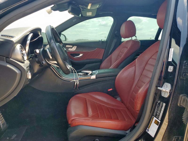 55SWF4KBXFU090233 - 2015 MERCEDES-BENZ C 300 4MATIC BLACK photo 7