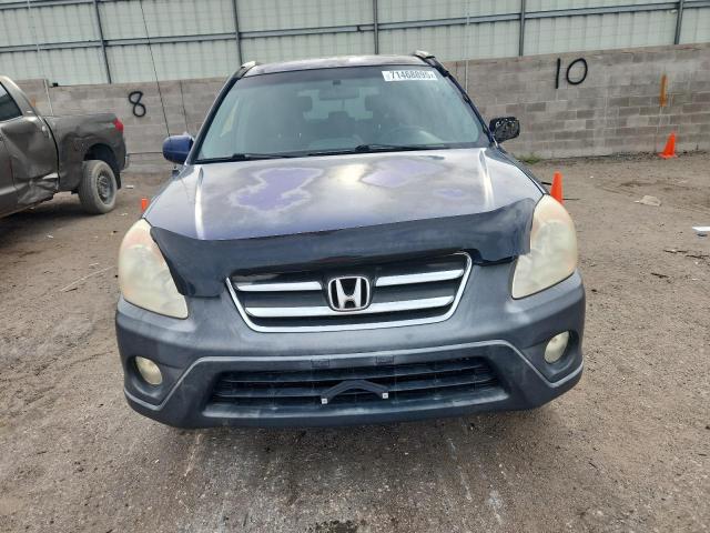 JHLRD78875C013481 - 2005 HONDA CR-V EX BLUE photo 5