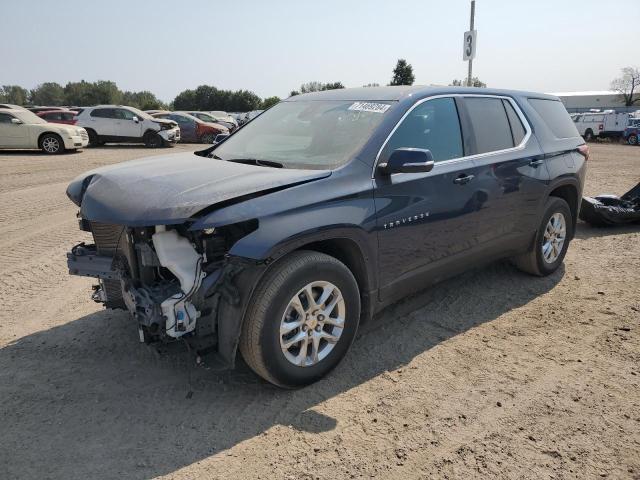 1GNEVFKW4PJ245715 - 2023 CHEVROLET TRAVERSE LS BLUE photo 1