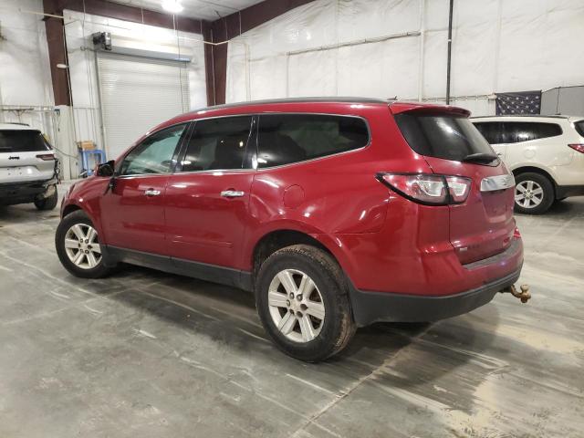 1GNKVJKD6DJ201537 - 2013 CHEVROLET TRAVERSE LT MAROON photo 2