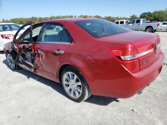 3LNHL2GC7CR824955 - 2012 LINCOLN MKZ RED photo 2