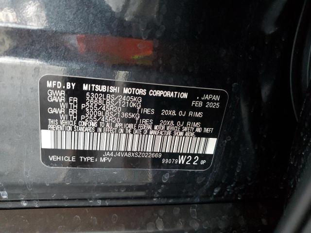 JA4J4VA8XSZ022669 - 2025 MITSUBISHI OUTLANDER SE GRAY photo 13