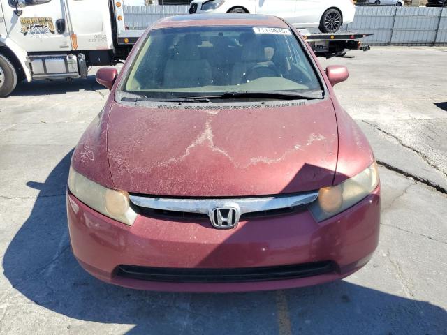 1HGFA168X7L056659 - 2007 HONDA CIVIC EX BURGUNDY photo 5