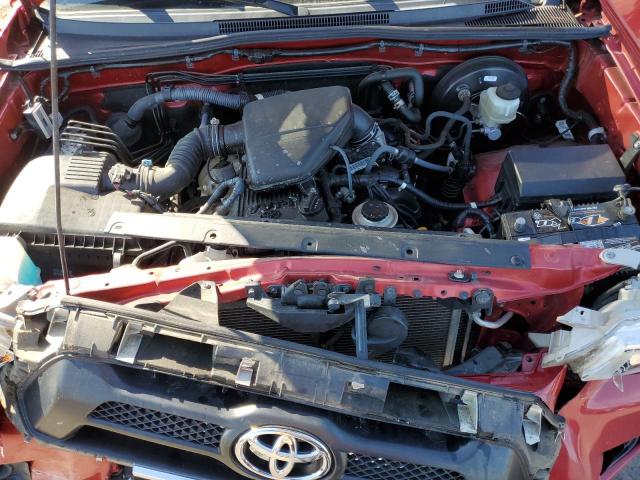 5TFTX4CNXCX019996 - 2012 TOYOTA TACOMA ACCESS CAB წითელი ფოტო 11