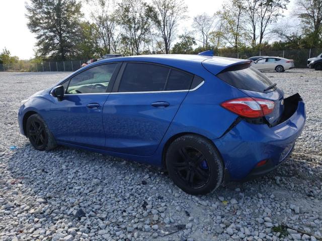 3G1BE6SM2HS529900 - 2017 CHEVROLET CRUZE LT BLUE photo 2