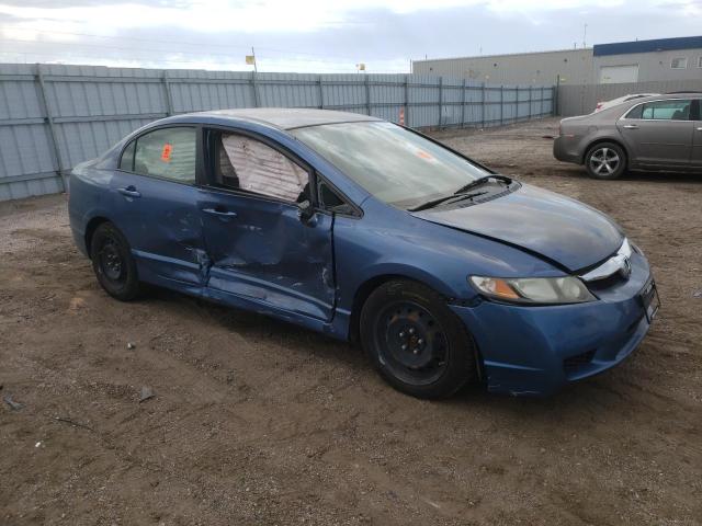 1HGFA16569L002350 - 2009 HONDA CIVIC LX BLUE photo 4