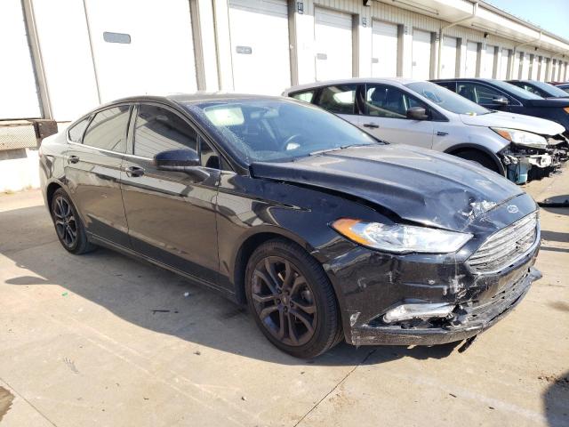 3FA6P0HD7JR217405 - 2018 FORD FUSION SE BLACK photo 4