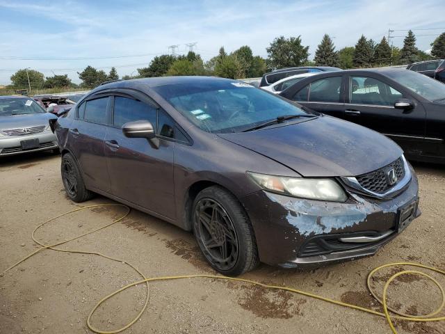 19XFB2F50EE015695 - 2014 HONDA CIVIC LX GRAY photo 4