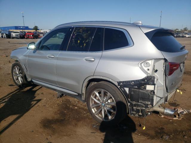 5UXTR9C59KLE18512 - 2019 BMW X3 XDRIVE30I SILVER photo 2