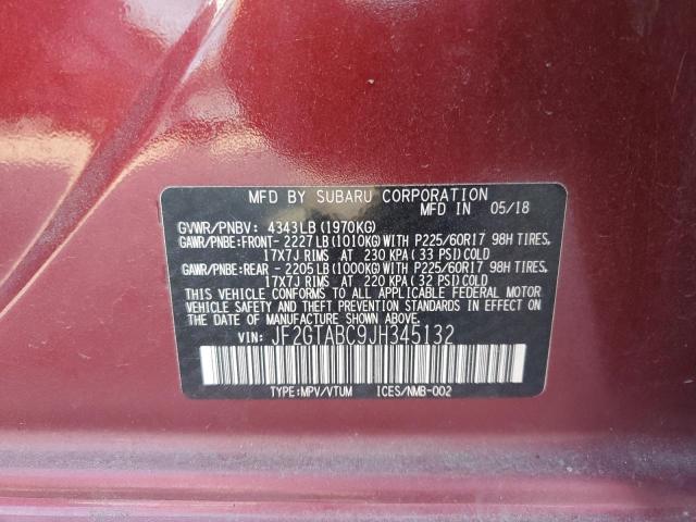 JF2GTABC9JH345132 - 2018 SUBARU CROSSTREK PREMIUM Rot Foto 12
