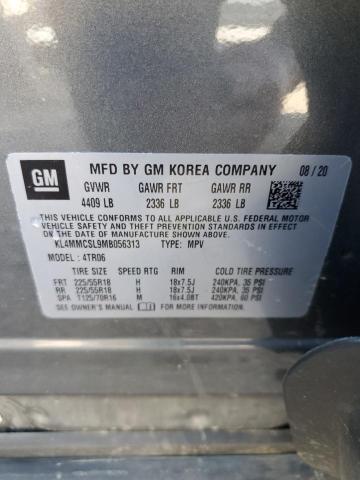 KL4MMCSL9MB056313 - 2021 BUICK ENCORE GX PREFERRED GRAY photo 12