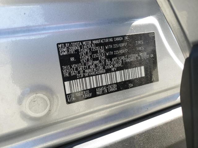 2T3F1RFV4RC409868 - 2024 TOYOTA RAV4 LE Күміс фото 13