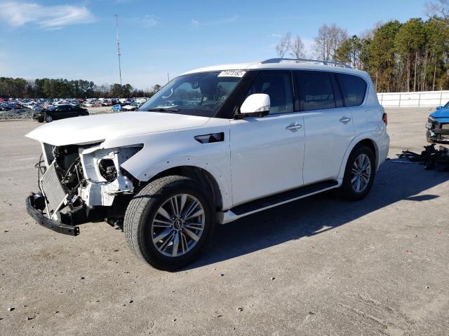 JN8AZ2NE5K9225608 - 2019 INFINITI QX80 LUXE WHITE photo 1