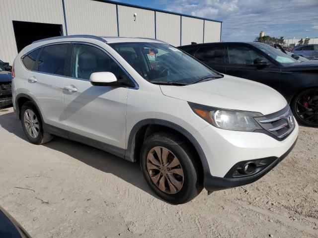 5J6RM4H71DL023001 - 2013 HONDA CR-V EXL WHITE photo 4