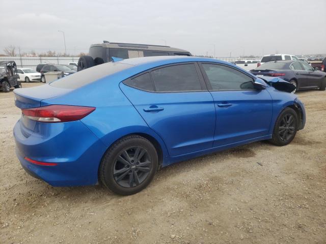 KMHD84LF5HU325485 - 2017 HYUNDAI ELANTRA SE BLUE photo 3