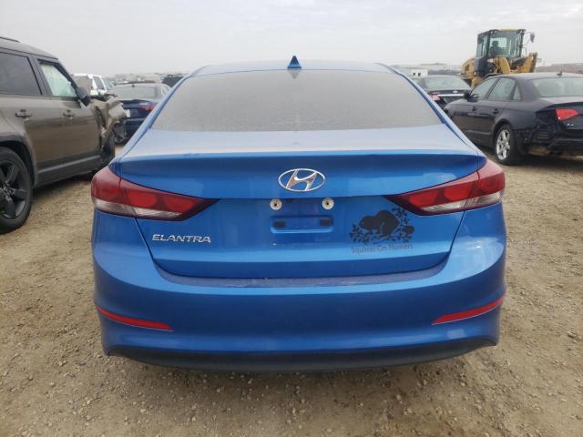 KMHD84LF5HU325485 - 2017 HYUNDAI ELANTRA SE BLUE photo 6