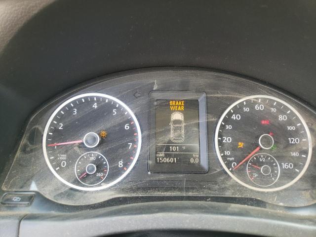 WVGAV7AX5CW582524 - 2012 VOLKSWAGEN TIGUAN S BLACK photo 9