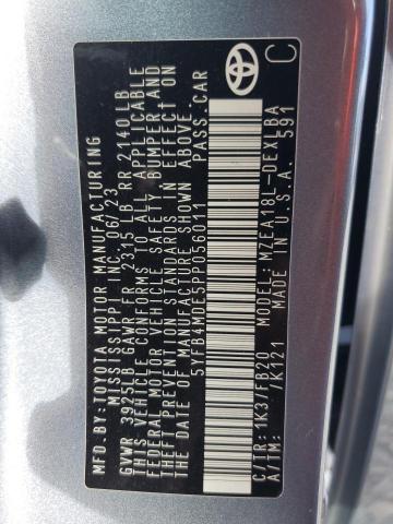 5YFB4MDE5PP056011 - 2023 TOYOTA COROLLA LE ლურჯი ფოტო 12