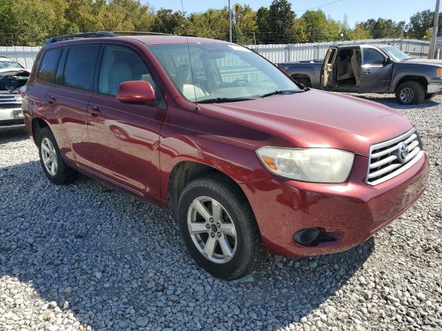 JTEDA41A292002732 - 2009 TOYOTA HIGHLANDER RED photo 4