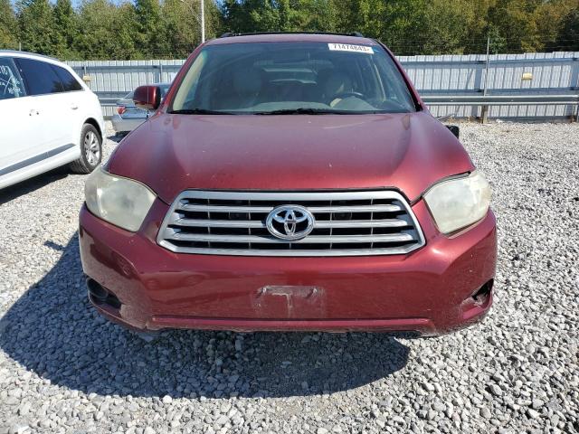 JTEDA41A292002732 - 2009 TOYOTA HIGHLANDER RED photo 5