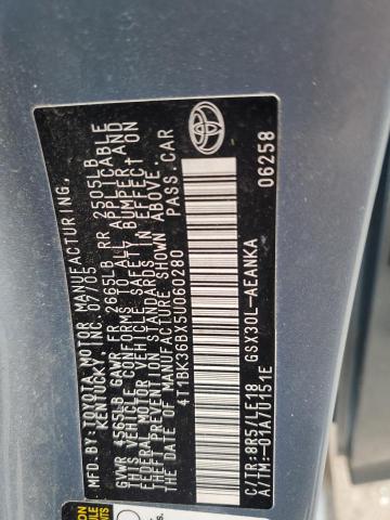 4T1BK36BX5U060280 - 2005 TOYOTA AVALON XL BLUE photo 13