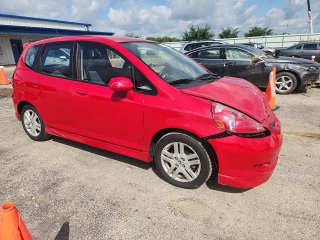 JHMGD38698S015740 - 2008 HONDA FIT SPORT RED photo 4
