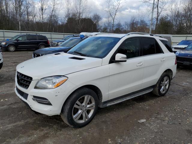 4JGDA5HB9EA320190 - 2014 MERCEDES-BENZ ML 350 4MATIC WHITE photo 1