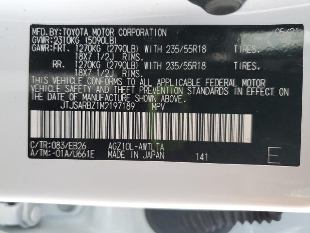 JTJSARBZ1M2197189 - 2021 LEXUS NX 300 BASE 白色 照片 13