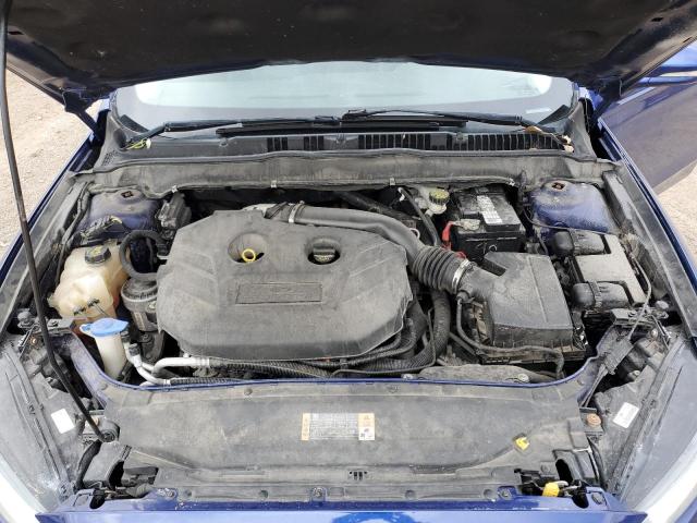 3FA6P0T94ER188762 - 2014 FORD FUSION SE BLUE photo 11