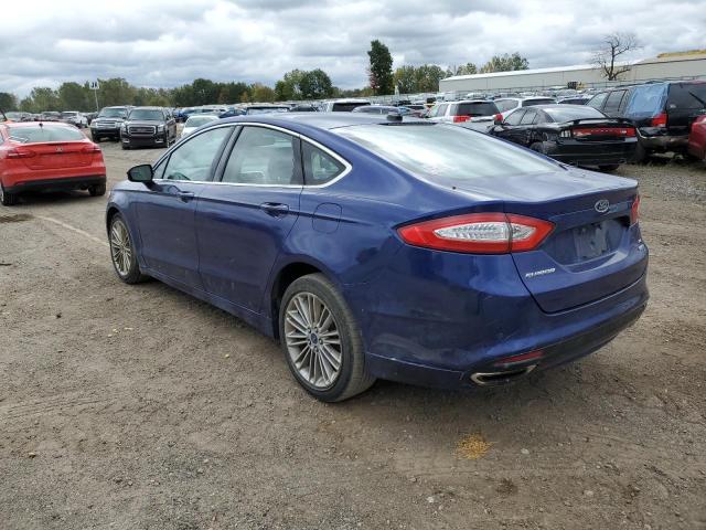 3FA6P0T94ER188762 - 2014 FORD FUSION SE BLUE photo 2